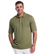 Big & Tall Solid Textured Polo-Polos-Olivine-2X-Cubavera
