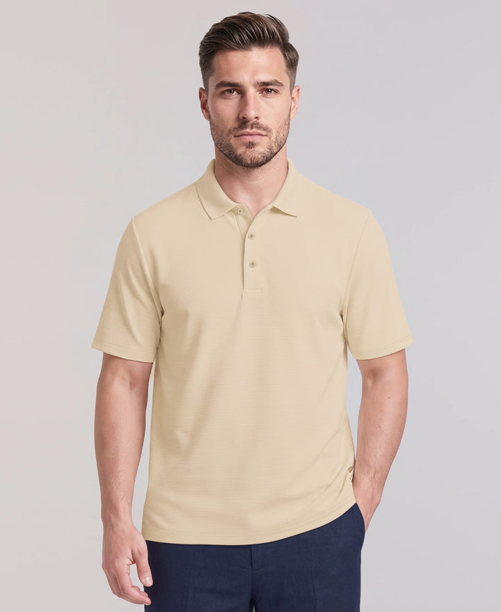 Solid Textured Polo (Rainy Day) 