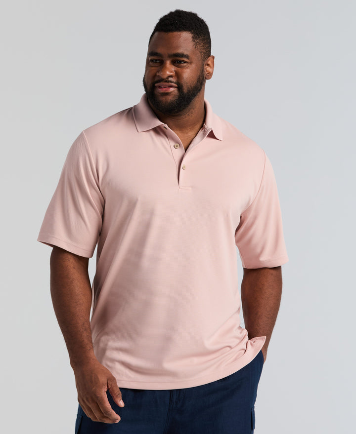 Big & Tall Ottoman Polo Shirt (Rose Smoke) 