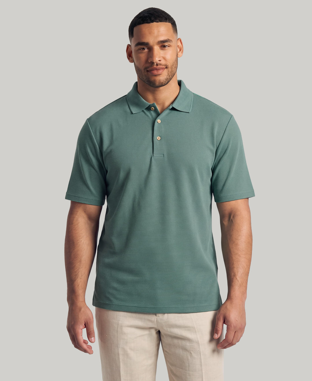 Big & Tall Ottoman Polo Shirt (Sagebrush Green) 