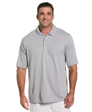 Big & Tall Solid Textured Polo-Polos-Sleet-2X-Cubavera