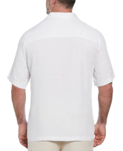 Sunset Chest Print Cuban Collar Shirt (Brilliant White) 