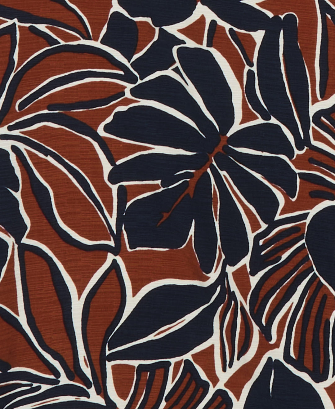 Big & Tall Tropical Print Shirt (Arabian Spice) 