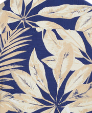 Big & Tall Textured Large Scale Palm Print Shirt (Blueprint) 