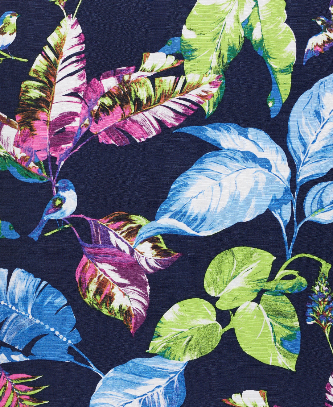 Big & Tall Textured Leaf Print Shirt-Casual Shirts-Cubavera