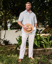 Big & Tall TravelSelect™ Linen-Blend One Pocket Shirt-Casual Shirts-Cubavera