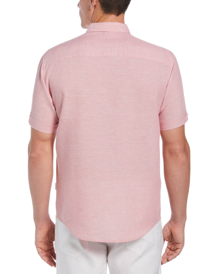 Big & Tall Travelselect™ Linen-Blend One Pocket Shirt-Casual Shirts-Cubavera