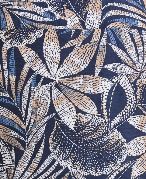 Big & Tall Tropical Print Shirt (Dress Blues) 