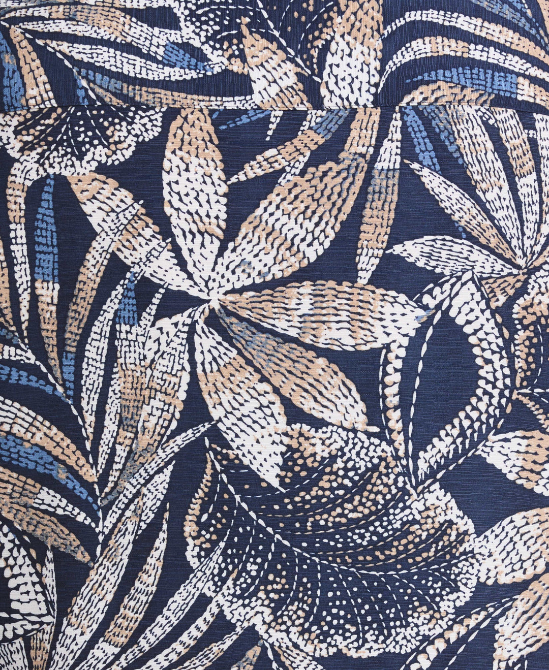 Big & Tall Tropical Print Shirt (Dress Blues) 