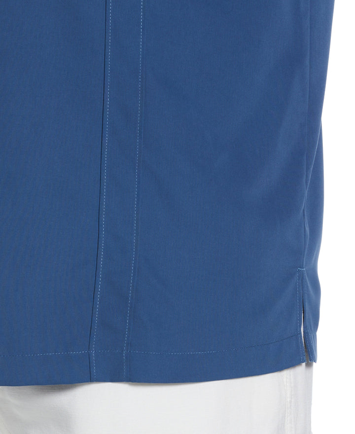 Big & Tall Two-Pocket Double Pintuck Shirt (Ensign Blue) 
