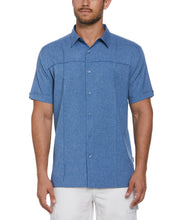 Big & Tall Two-Tone Cross Tuck Chambray Shirt-Casual Shirts-Cubavera