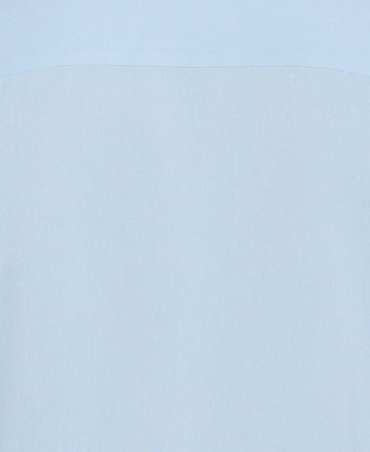Big & Tall Two-Tone Cross Tuck Chambray Shirt (Cerulean) 