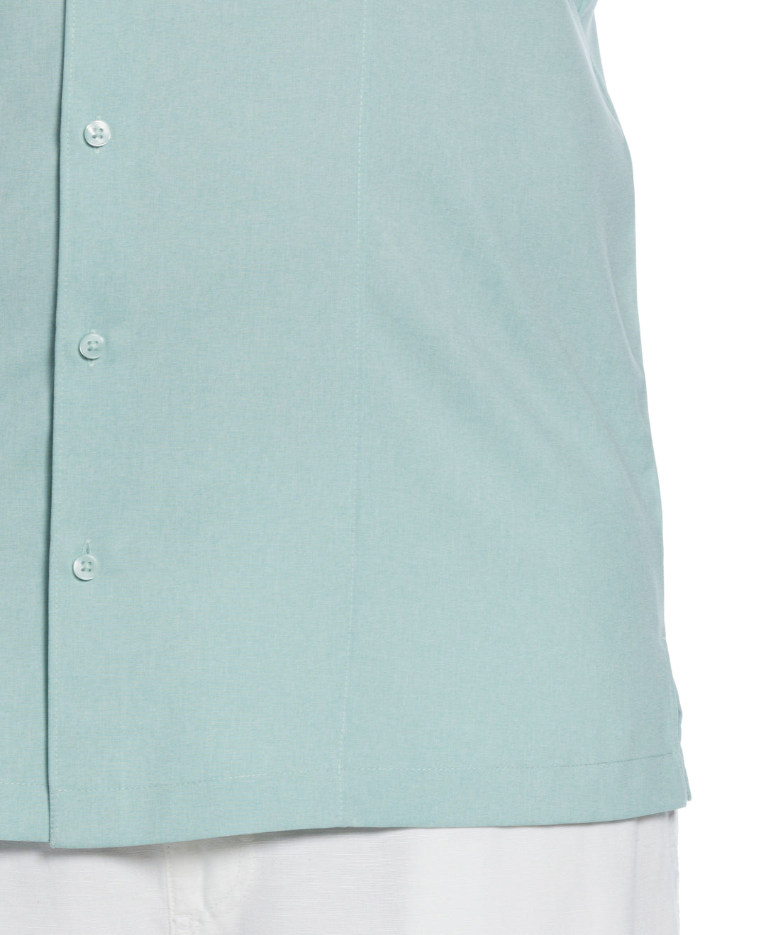 Big & Tall Two-Tone Cross Tuck Chambray Shirt (Blue Surf) 