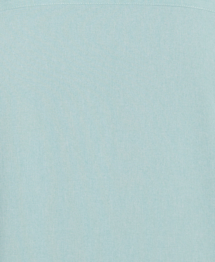 Big & Tall Two-Tone Cross Tuck Chambray Shirt (Blue Surf) 