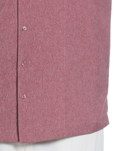 Two-Tone Cross Tuck Chambray Shirt (Hawthorn Rose) 