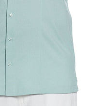 Two-Tone Cross Tuck Chambray Shirt (Blue Surf) 