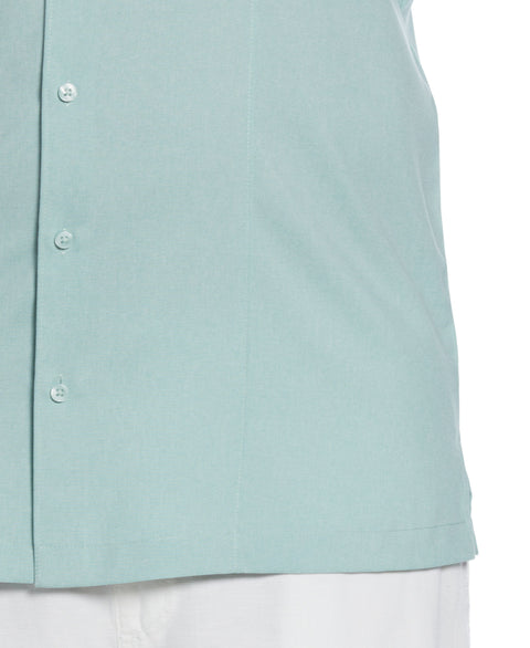 Two-Tone Cross Tuck Chambray Shirt (Blue Surf) 