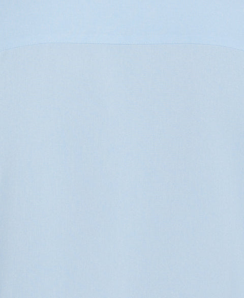 Two-Tone Cross Tuck Chambray Shirt (Cerulean) 