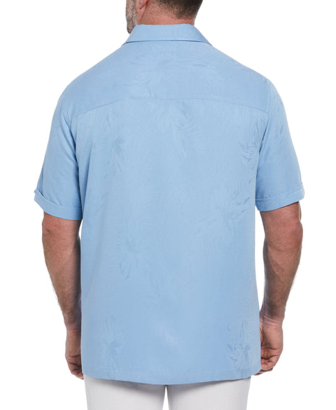 Big & Tall Two-Tone One Pocket Floral Print Shirt (Allure) 