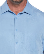 Big & Tall Two-Tone One Pocket Floral Print Shirt (Allure) 