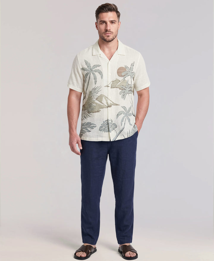SS V/SLUB SCENIC PRINT (Egret) 
