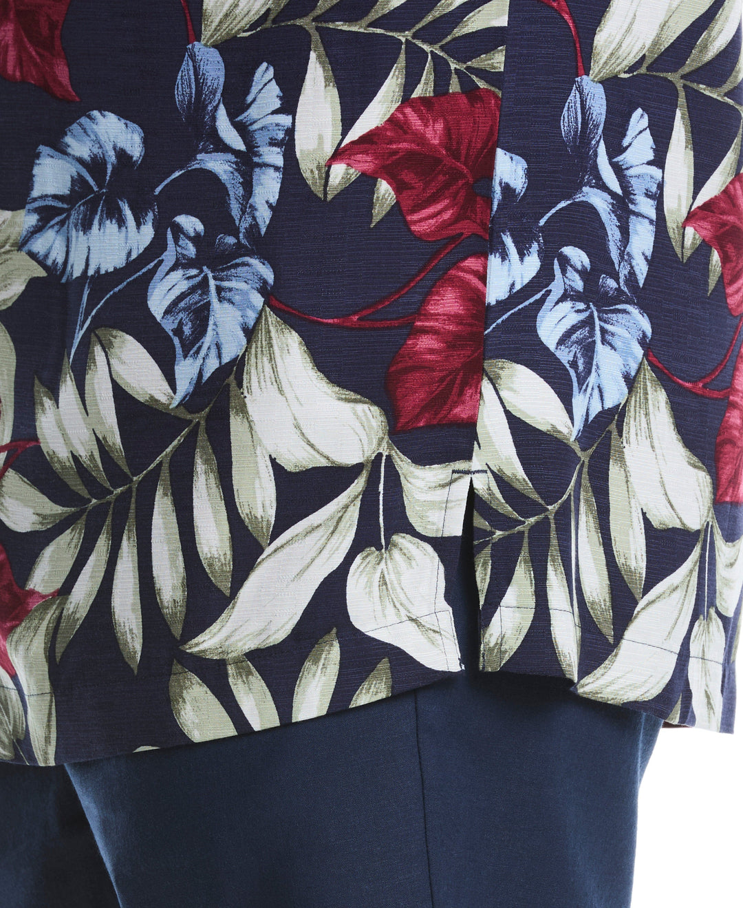 Big & Tall Floral Print Shirt (Dress Blues) 