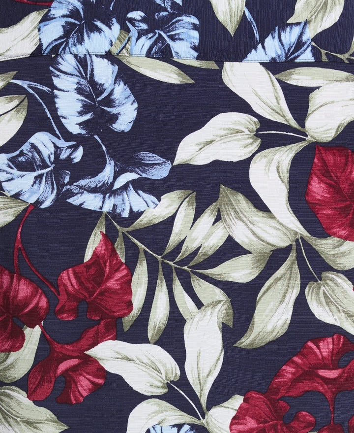 Big & Tall Floral Print Shirt (Dress Blues) 