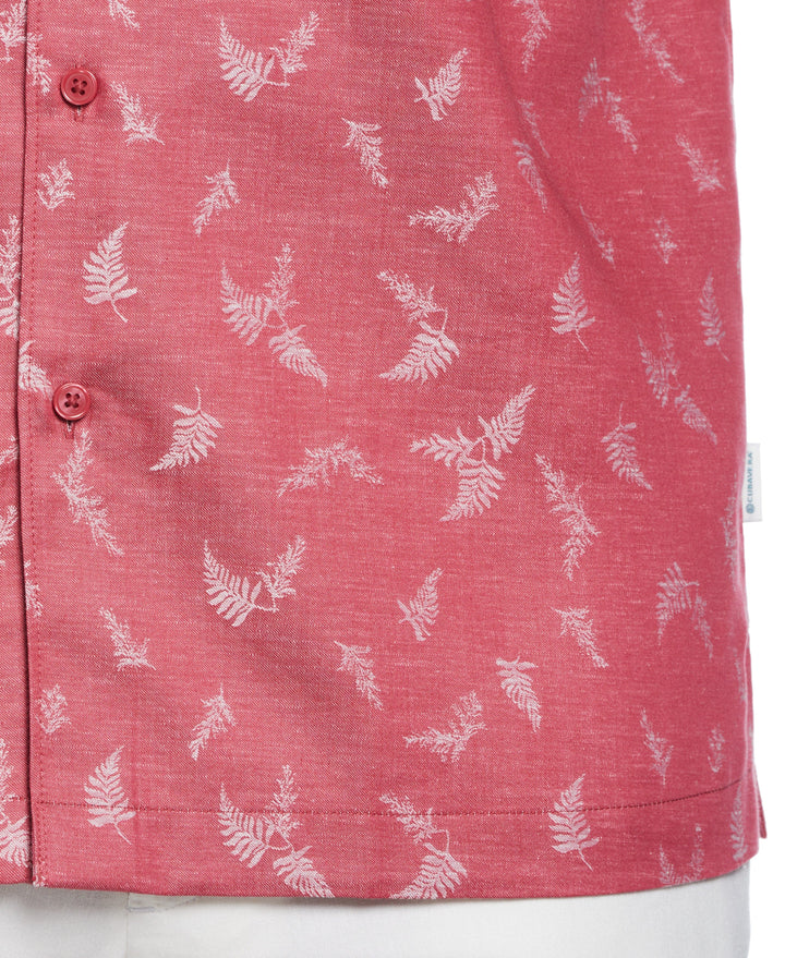 Botanical Print Jacquard Shirt (Holly Berry) 