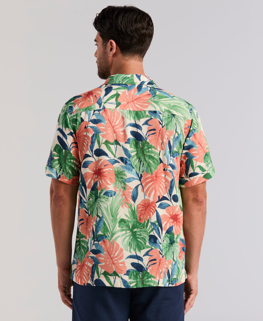 Botanical Print Shirt (Whitecap Gray) 