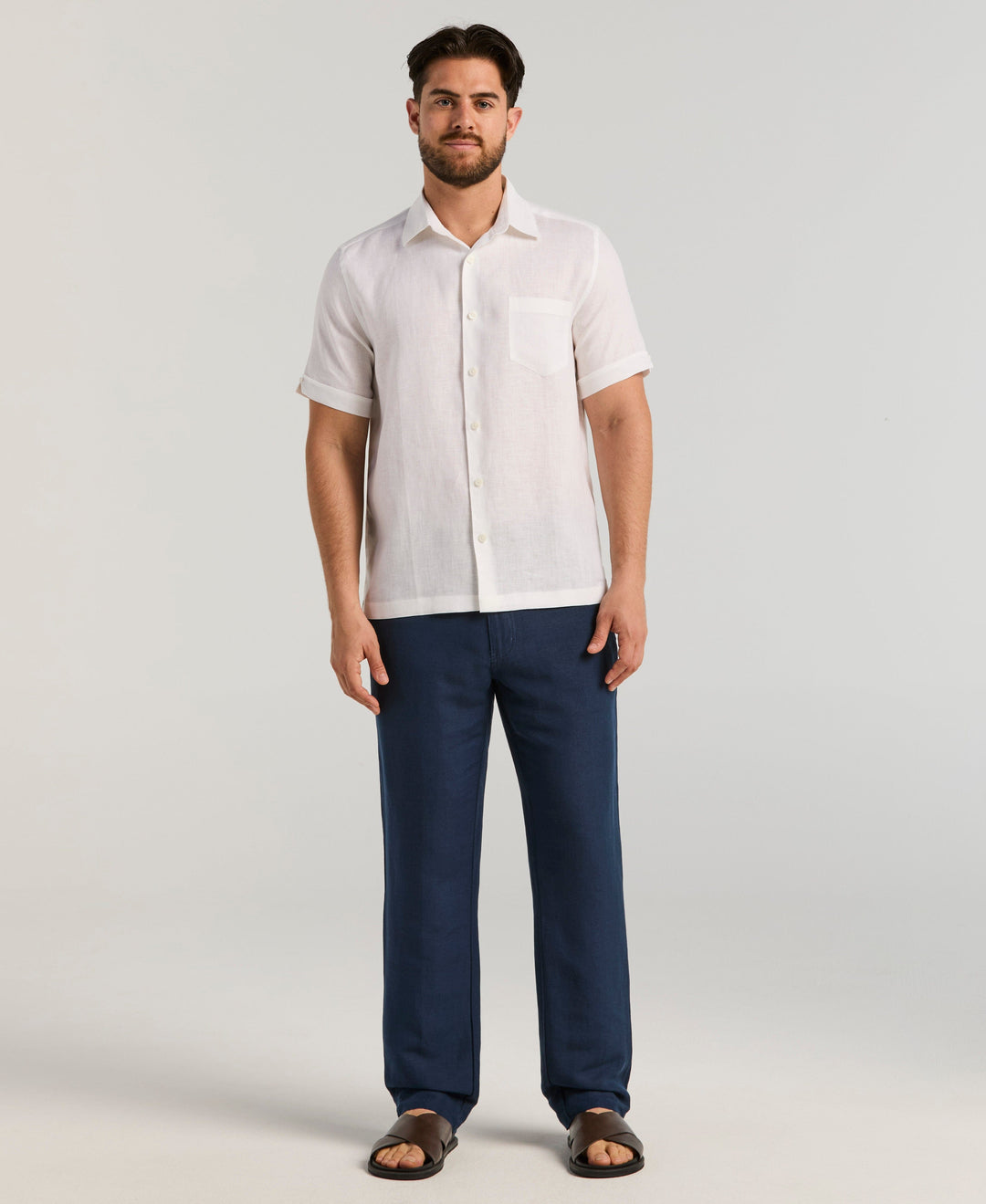 Classic Solid Linen Shirt Cubavera Classic Solid Linen Shirt Cubavera