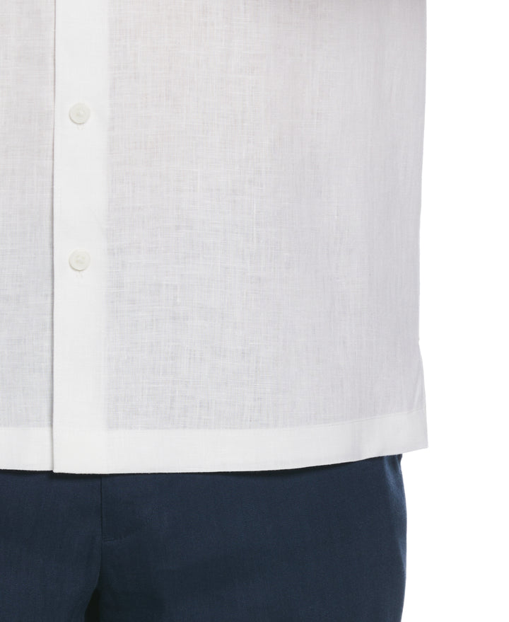 Linen 1 Pocket Shirt (Bright White) 