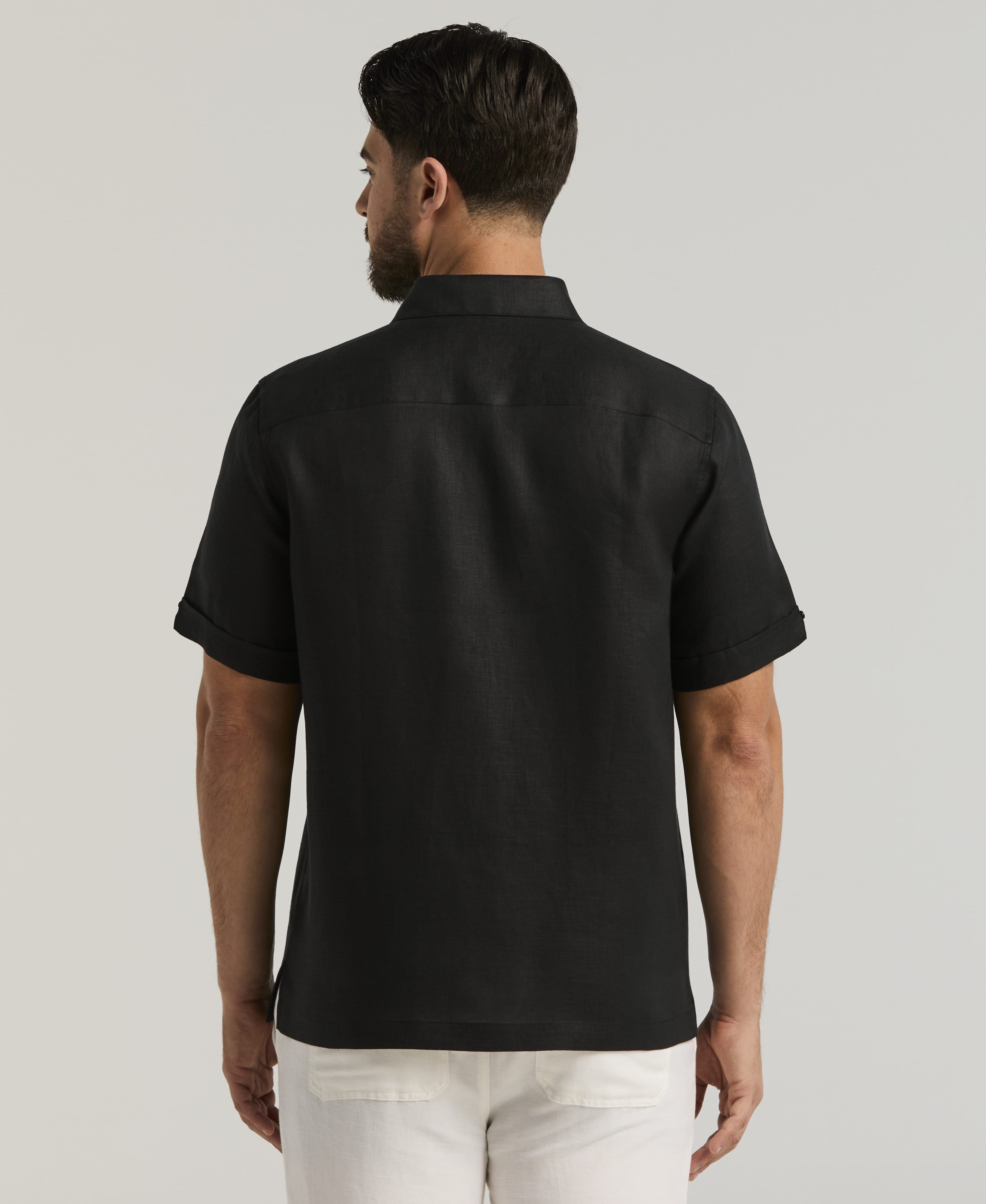 Classic Solid Linen Shirt – Cubavera
