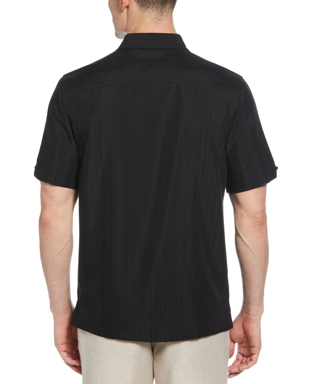 Textured One Pocket Shirt (Jet Black) 