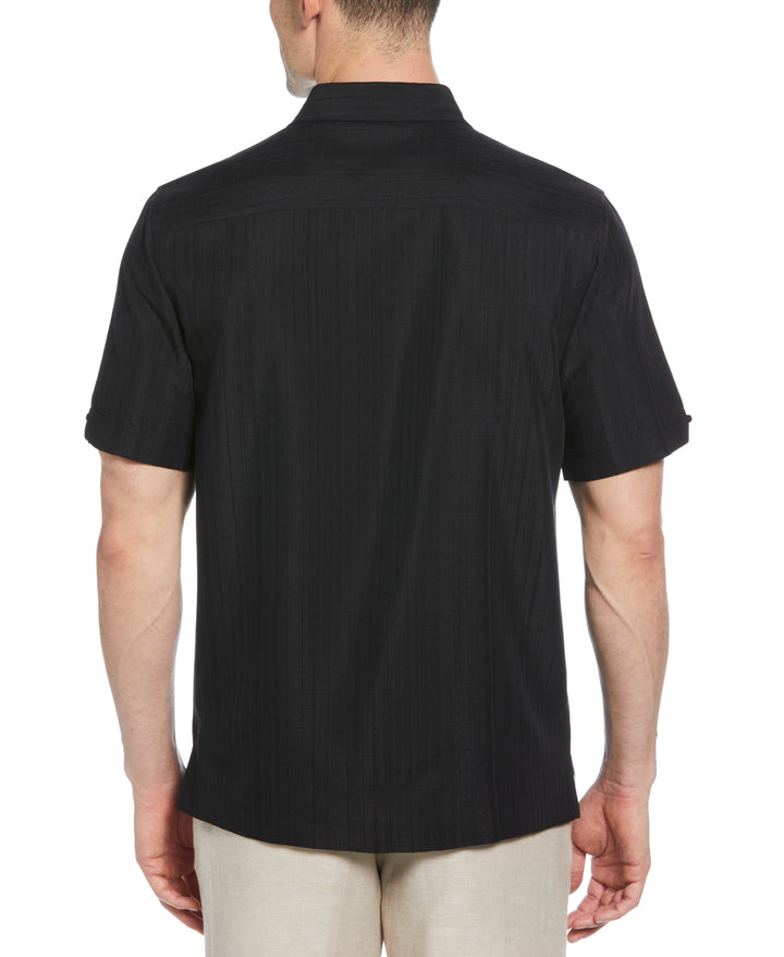 Textured One Pocket Shirt (Jet Black) 