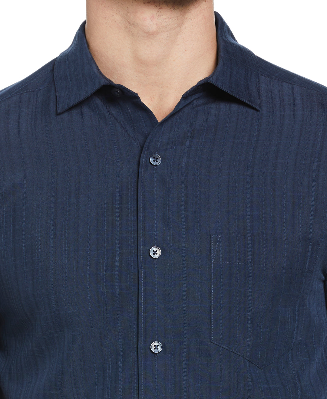 Textured One Pocket Shirt (Dress Blues) 