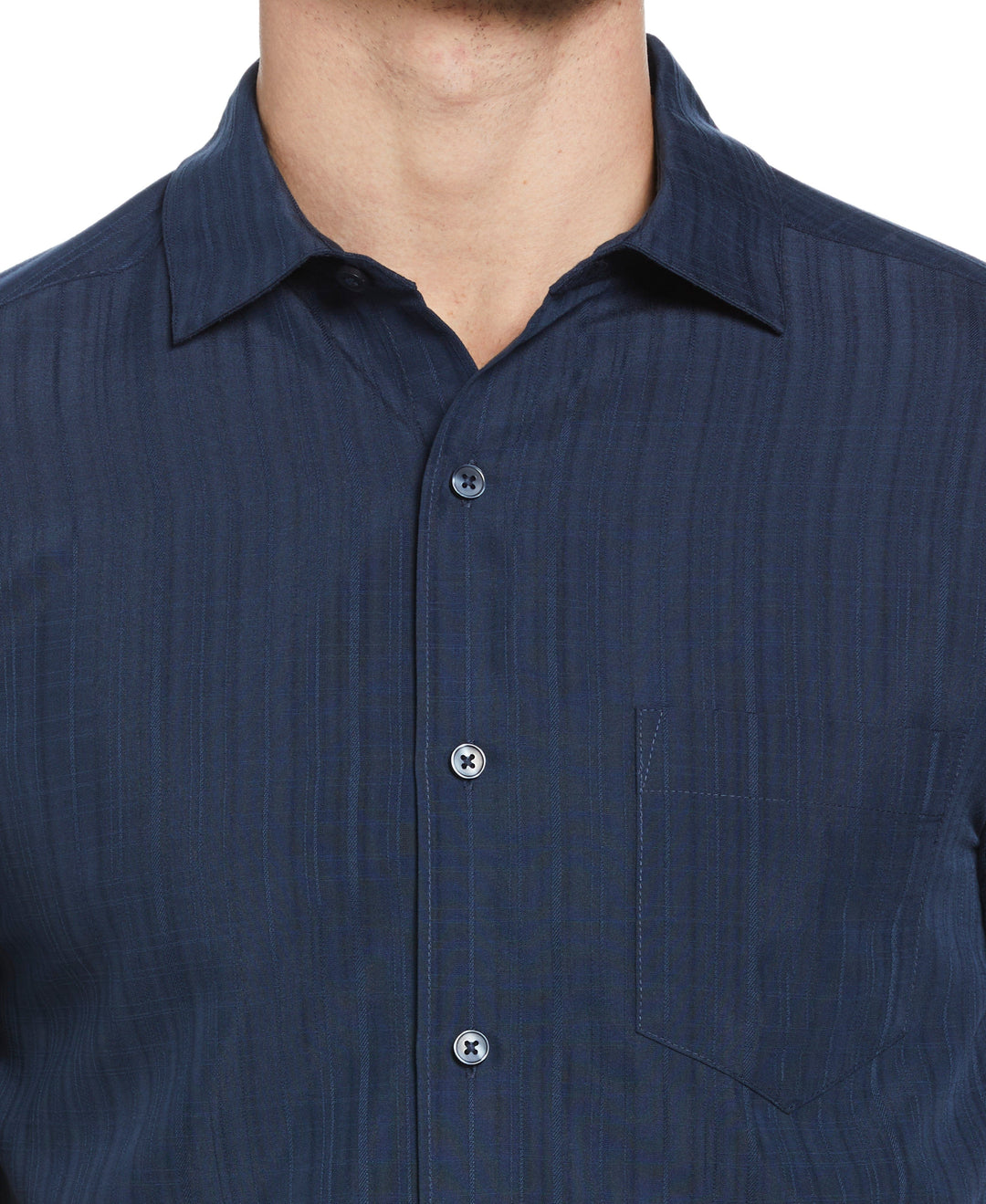Textured One Pocket Shirt (Dress Blues) 