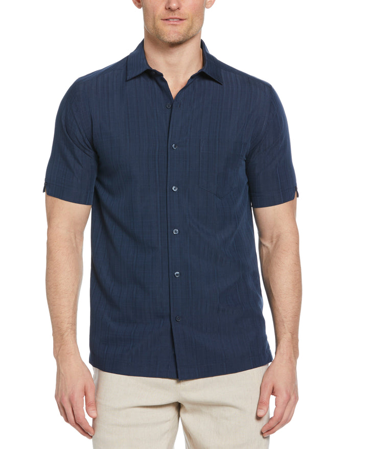 Textured One Pocket Shirt (Dress Blues) 