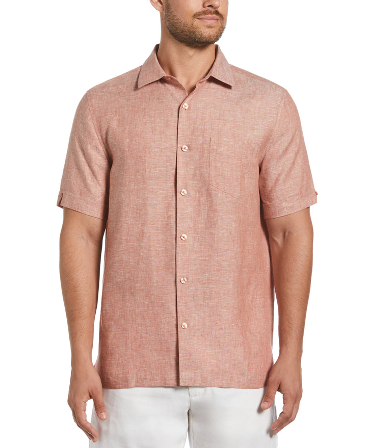 Linen Short Sleeve Shirt (Chutney) 