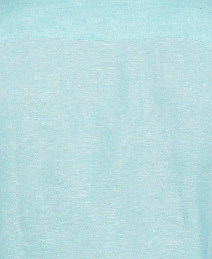 Linen Short Sleeve Shirt (Cascade) 