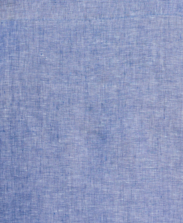 Linen Short Sleeve Shirt (True Blue) 