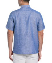 Classic Two-Tone Linen Shirt (True Blue) 