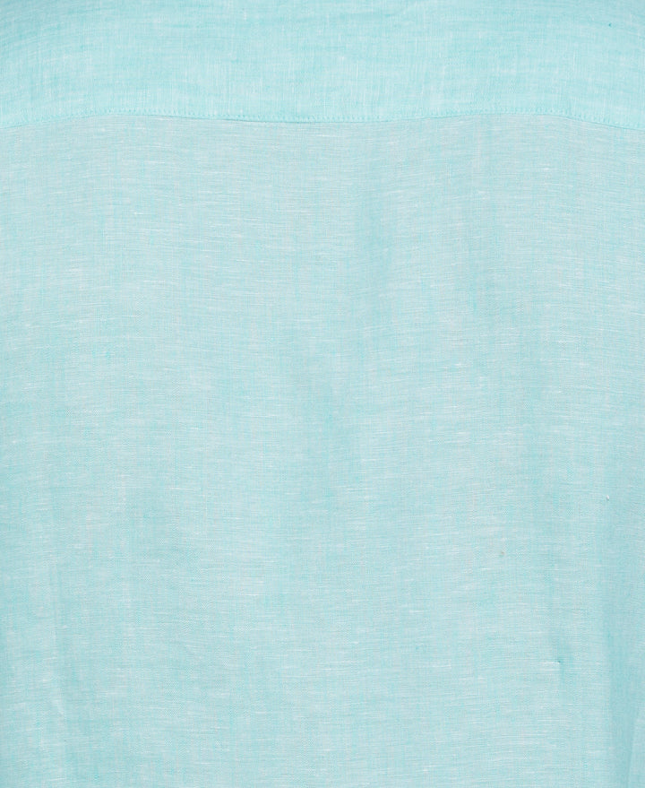 Linen Short Sleeve Shirt (Cascade) 