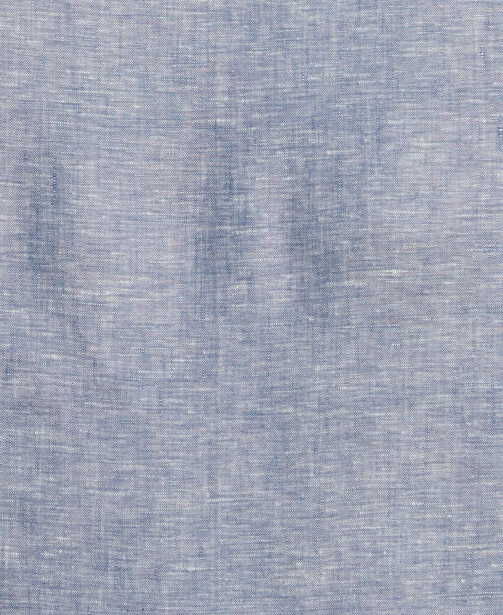 Linen Short Sleeve Shirt (Ensign Blue) 