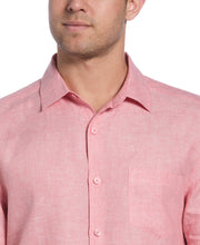 Classic Two-Tone Linen Shirt (Lantana) 