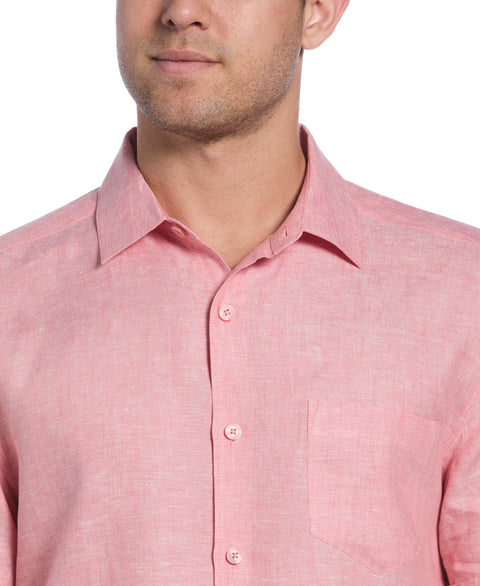 Classic Two-Tone Linen Shirt (Lantana) 