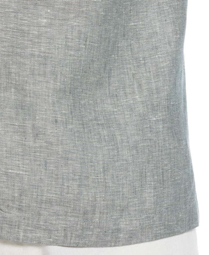 Linen Short Sleeve Shirt (Balsam Green) 
