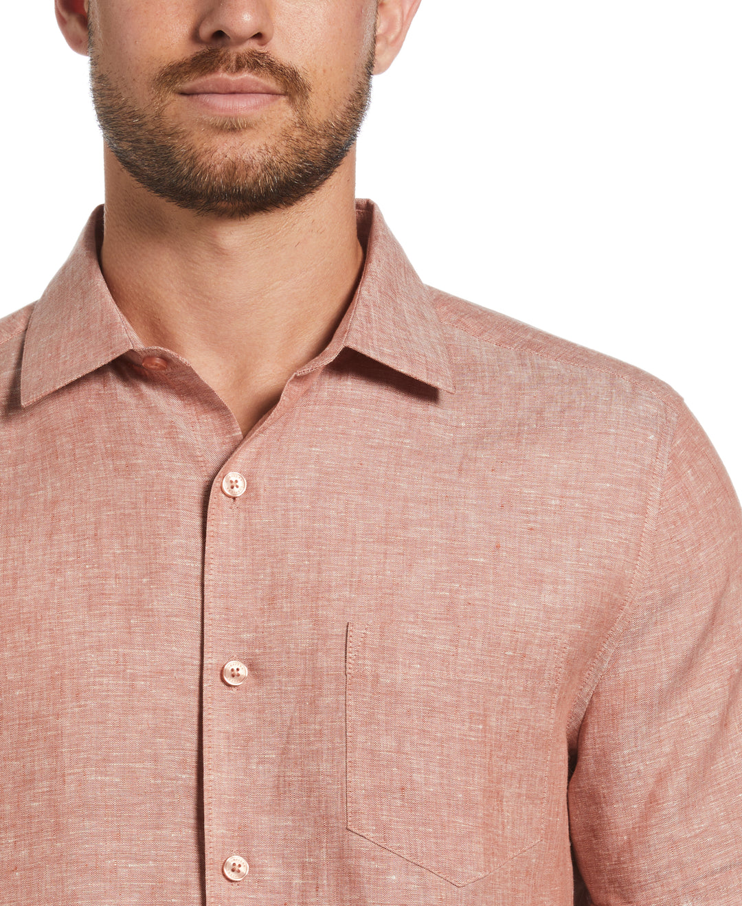 Linen Short Sleeve Shirt (Chutney) 