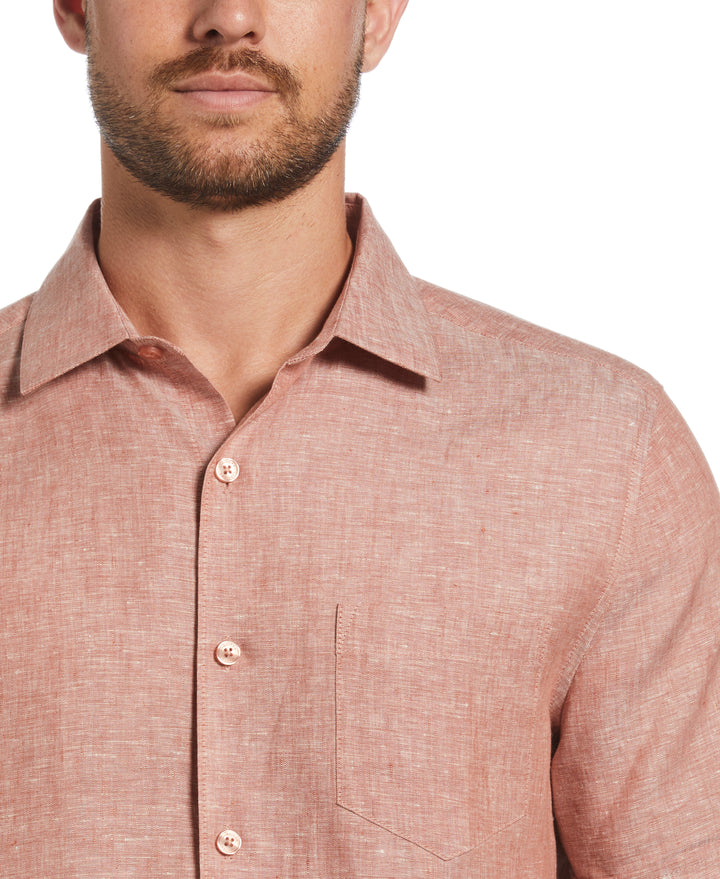 Linen Short Sleeve Shirt (Chutney) 