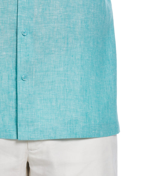Linen Cross Dye Shirt (Baltic) 