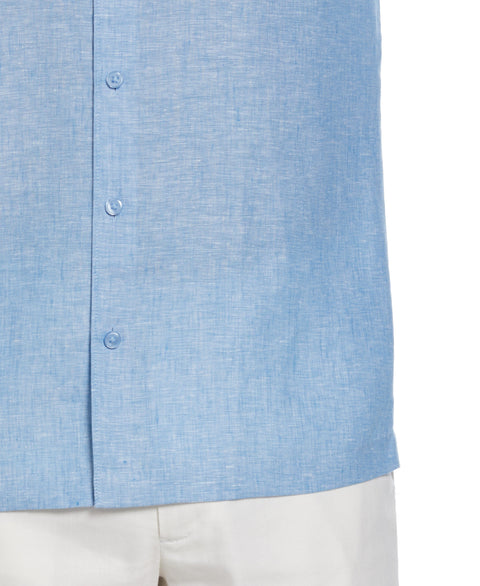 Linen Cross Dye Shirt (Parisian Blue) 